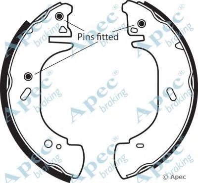 APEC BRAKING shu629 -  Комплект тормозных колодок